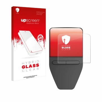 Front side of a product packaging with the brand logo upscreen. Next to it is the device Trezor Safe 3 shown with the correspo