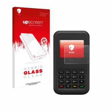 Front side of a product packaging with the brand logo upscreen. Next to it is the device Shopify WisePad 3 shown with the corr