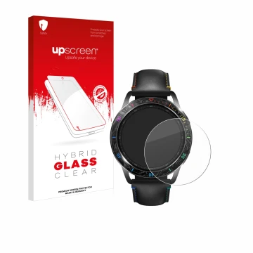 Front side of a product packaging with the brand logo upscreen. Next to it is the device Xiaomi Watch S3 shown with the corres