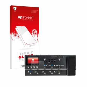 Front side of a product packaging with the brand logo upscreen. Next to it is the device Boss GX-100 shown with the correspond