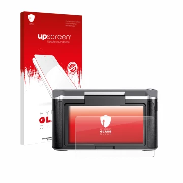 Front side of a product packaging with the brand logo upscreen. Next to it is the device Revopoint Miraco shown with the corre