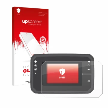 Front side of a product packaging with the brand logo upscreen. Next to it is the device Honda CB650R TFT Display shown with t