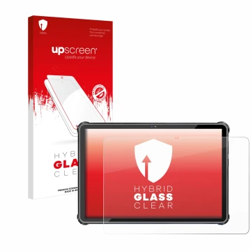 Front side of a product packaging with the brand logo upscreen. Next to it is the device Oukitel RT6 shown with the correspond