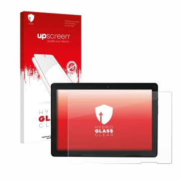 Front side of a product packaging with the brand logo upscreen. Next to it is the device MEDION E10900 10