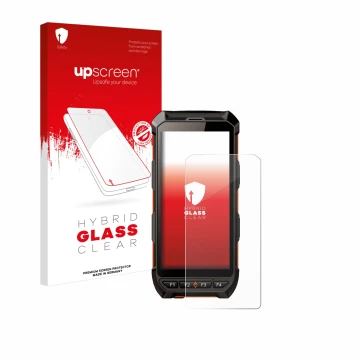Front side of a product packaging with the brand logo upscreen. Next to it is the device iDTronic C9 RED shown with the corres