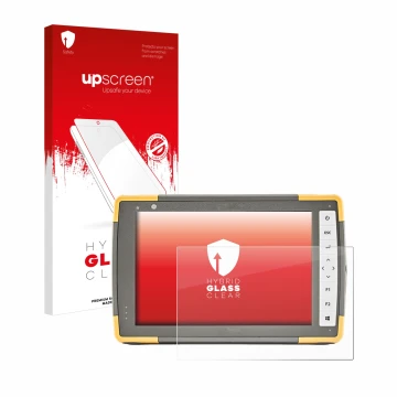 Front side of a product packaging with the brand logo upscreen. Next to it is the device Topcon FC-6000 shown with the corresp