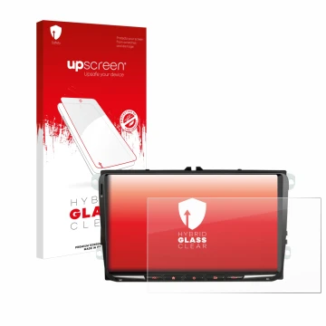 Front side of a product packaging with the brand logo upscreen. Next to it is the device Erisin ES8998V 9