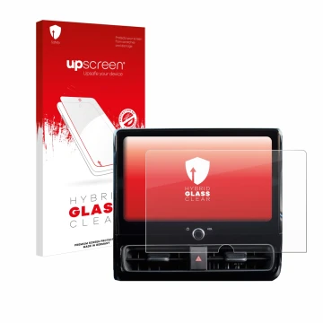 Front side of a product packaging with the brand logo upscreen. Next to it is the device Toyota Yaris 2024 shown with the corr
