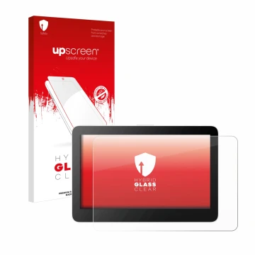 Front side of a product packaging with the brand logo upscreen. Next to it is the device Wacom One 13 Touch shown with the cor