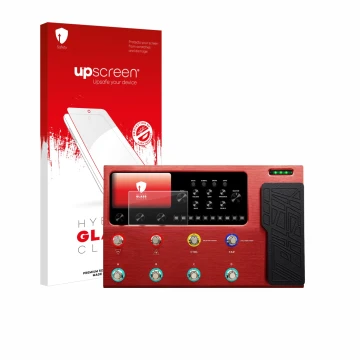 Front side of a product packaging with the brand logo upscreen. Next to it is the device Valeton GP-200R shown with the corres