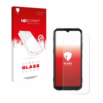 Front side of a product packaging with the brand logo upscreen. Next to it is the device Hotwav Cyber 15 shown with the corres
