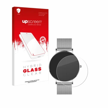 Front side of a product packaging with the brand logo upscreen. Next to it is the device Watcho Ultra Pro shown with the corre