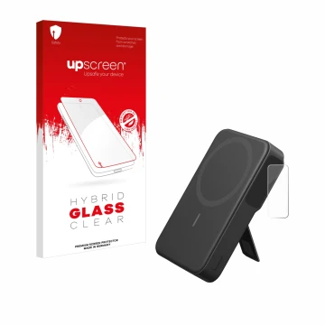 Front side of a product packaging with the brand logo upscreen. Next to it is the device Anker MagGo shown with the correspond