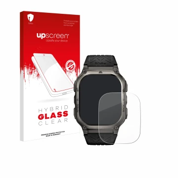 Front side of a product packaging with the brand logo upscreen. Next to it is the device Kospet Tank M3 shown with the corresp