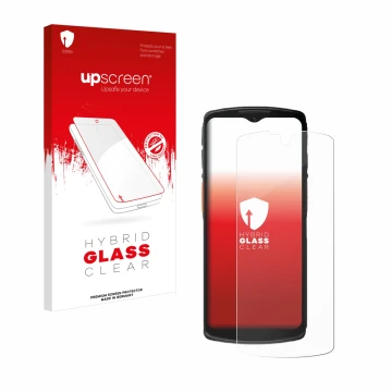 Front side of a product packaging with the brand logo upscreen. Next to it is the device Urovo DT66 shown with the correspondi