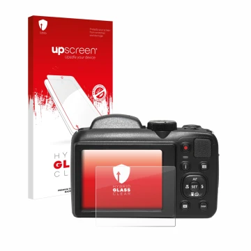 Front side of a product packaging with the brand logo upscreen. Next to it is the device Kodak Pixpro AZ255 shown with the cor