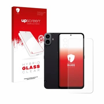 Front side of a product packaging with the brand logo upscreen. Next to it is the device Nothing CMF Phone 1 (Front+Camera) sh