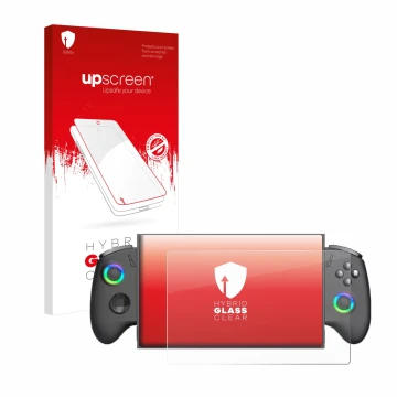 Front side of a product packaging with the brand logo upscreen. Next to it is the device OneXPlayer X1 Mini shown with the cor