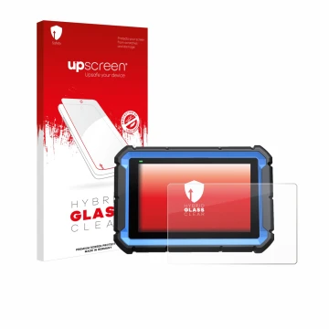 Front side of a product packaging with the brand logo upscreen. Next to it is the device Topdon ArtiDiag Pro shown with the co