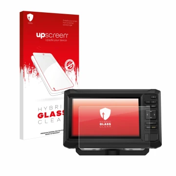 Front side of a product packaging with the brand logo upscreen. Next to it is the device Garmin ECHOMAP UHD2 7