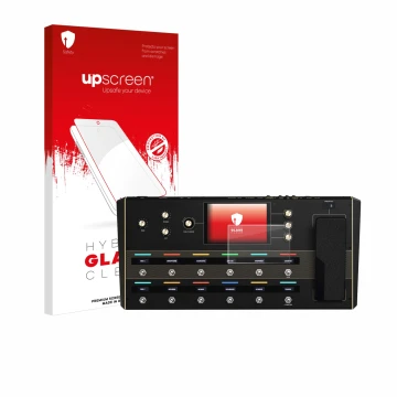 Front side of a product packaging with the brand logo upscreen. Next to it is the device Headrush Prime shown with the corresp