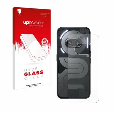 Front side of a product packaging with the brand logo upscreen. Next to it is the device Nothing Phone (2a) Plus (Back) shown 