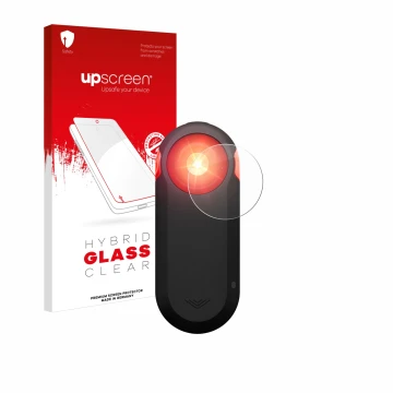 Front side of a product packaging with the brand logo upscreen. Next to it is the device Garmin Varia RTL516 shown with the co