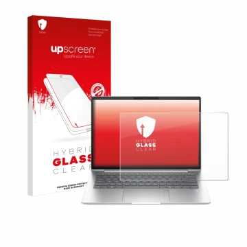 Front side of a product packaging with the brand logo upscreen. Next to it is the device HP ProBook 440 G11 shown with the cor