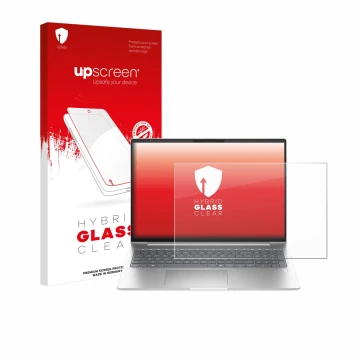 Front side of a product packaging with the brand logo upscreen. Next to it is the device HP ProBook 460 G11 shown with the cor