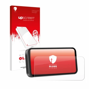 Front side of a product packaging with the brand logo upscreen. Next to it is the device Carpuride W603D 6.3