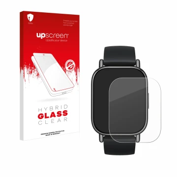 Front side of a product packaging with the brand logo upscreen. Next to it is the device Xiaomi Redmi Watch 5 Lite shown with 