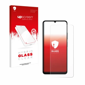 Front side of a product packaging with the brand logo upscreen. Next to it is the device Ulefone Note 20 Pro shown with the co