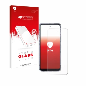 Front side of a product packaging with the brand logo upscreen. Next to it is the device AGM X6 Phantom shown with the corresp
