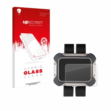 Front side of a product packaging with the brand logo upscreen. Next to it is the device Apeks DSX shown with the correspondin