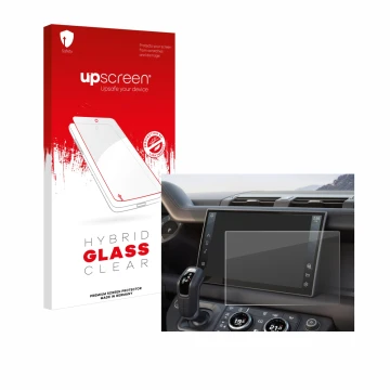 Front side of a product packaging with the brand logo upscreen. Next to it is the device Land Rover Defender (2025) 10