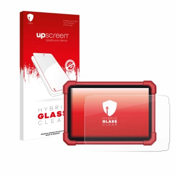 Front side of a product packaging with the brand logo upscreen. Next to it is the device Launch X-431 Euro Link shown with the