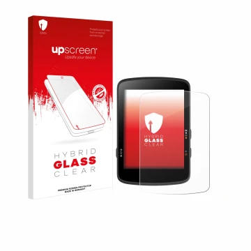 Front side of a product packaging with the brand logo upscreen. Next to it is the device Bryton Rider 17 shown with the corres
