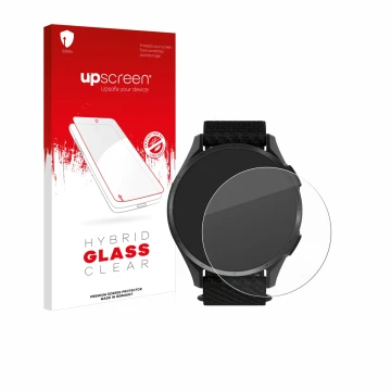 Front side of a product packaging with the brand logo upscreen. Next to it is the device Garmin Approach S50 shown with the co