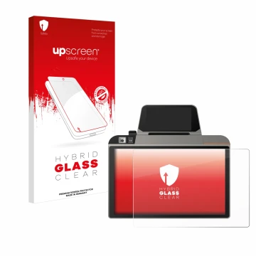 Front side of a product packaging with the brand logo upscreen. Next to it is the device Sunmi D3 Mini shown with the correspo