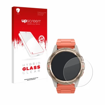 Front side of a product packaging with the brand logo upscreen. Next to it is the device Xiaomi Mibro GS Active shown with the