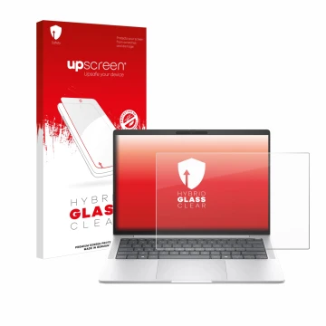 Front side of a product packaging with the brand logo upscreen. Next to it is the device HP EliteBook 1040 G11 shown with the 