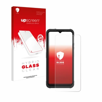 Front side of a product packaging with the brand logo upscreen. Next to it is the device AGM H Max shown with the correspondin
