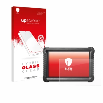 Front side of a product packaging with the brand logo upscreen. Next to it is the device iCarsoft CR Ultra shown with the corr