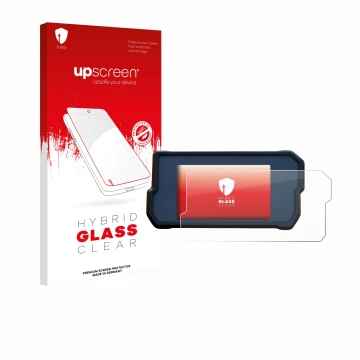 Front side of a product packaging with the brand logo upscreen. Next to it is the device KTM 390 / 890 Adventure 2020+ shown w