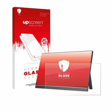 Front side of a product packaging with the brand logo upscreen. Next to it is the device Arzopa Z1RC 16