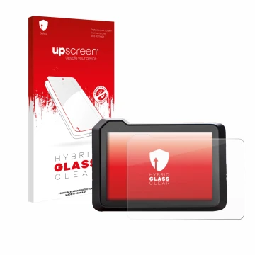 Front side of a product packaging with the brand logo upscreen. Next to it is the device KTM 1390 Super Duke R 2025 5