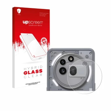 Front side of a product packaging with the brand logo upscreen. Next to it is the device Nothing Phone (3a) Pro (ONLY Camera L