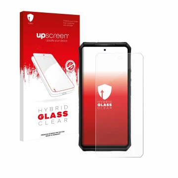 Front side of a product packaging with the brand logo upscreen. Next to it is the device Ulefone Armor 28 Ultra Thermal shown 