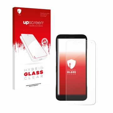 Front side of a product packaging with the brand logo upscreen. Next to it is the device Datalogic Memor 12 shown with the cor