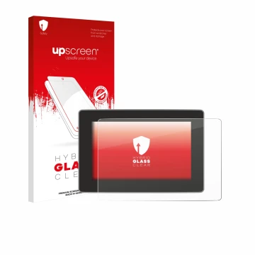 Front side of a product packaging with the brand logo upscreen. Next to it is the device Tesla Model Y Juniper 2025 shown with